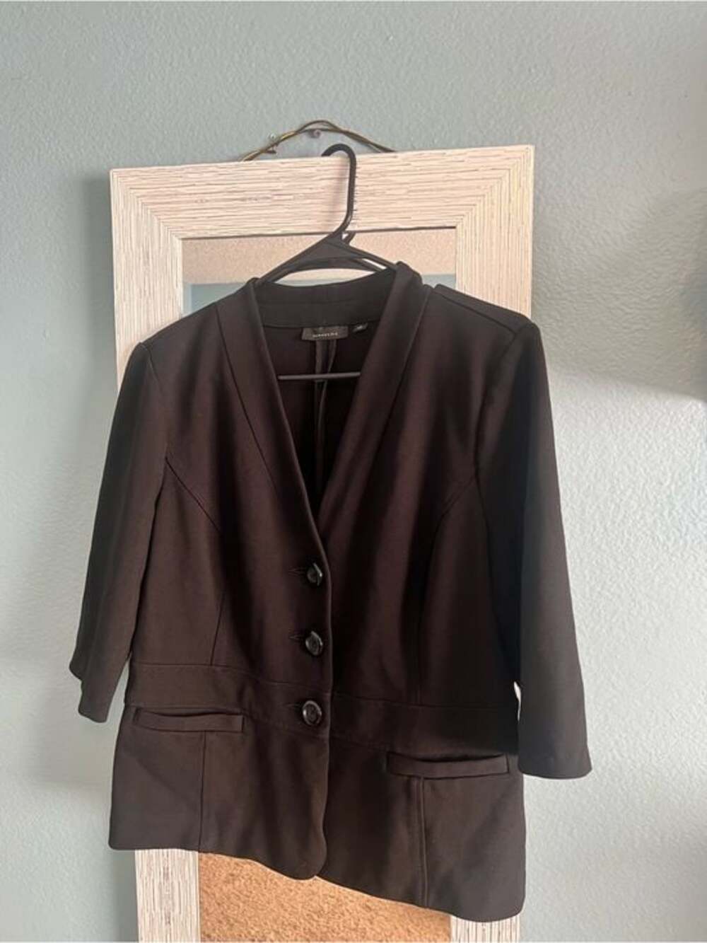 Semantiks Black Three-Button Tailored Blazer